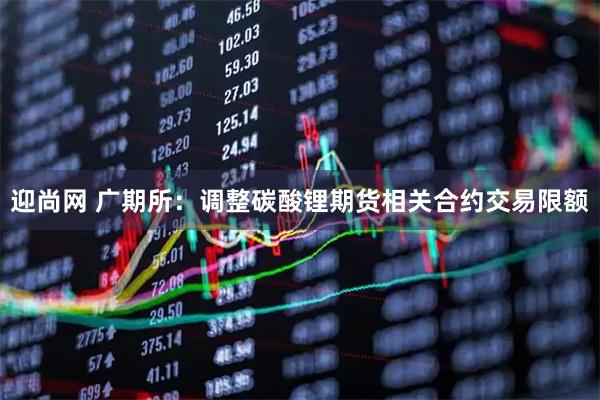 迎尚网 广期所：调整碳酸锂期货相关合约交易限额